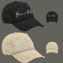 Load image into Gallery viewer, I.K.N.W. Embroidered Distressed Dad Hat (Select Your Color)