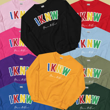 Load image into Gallery viewer, I.K.N.W. Retro Unisex Sweatshirt (Select Your Color)