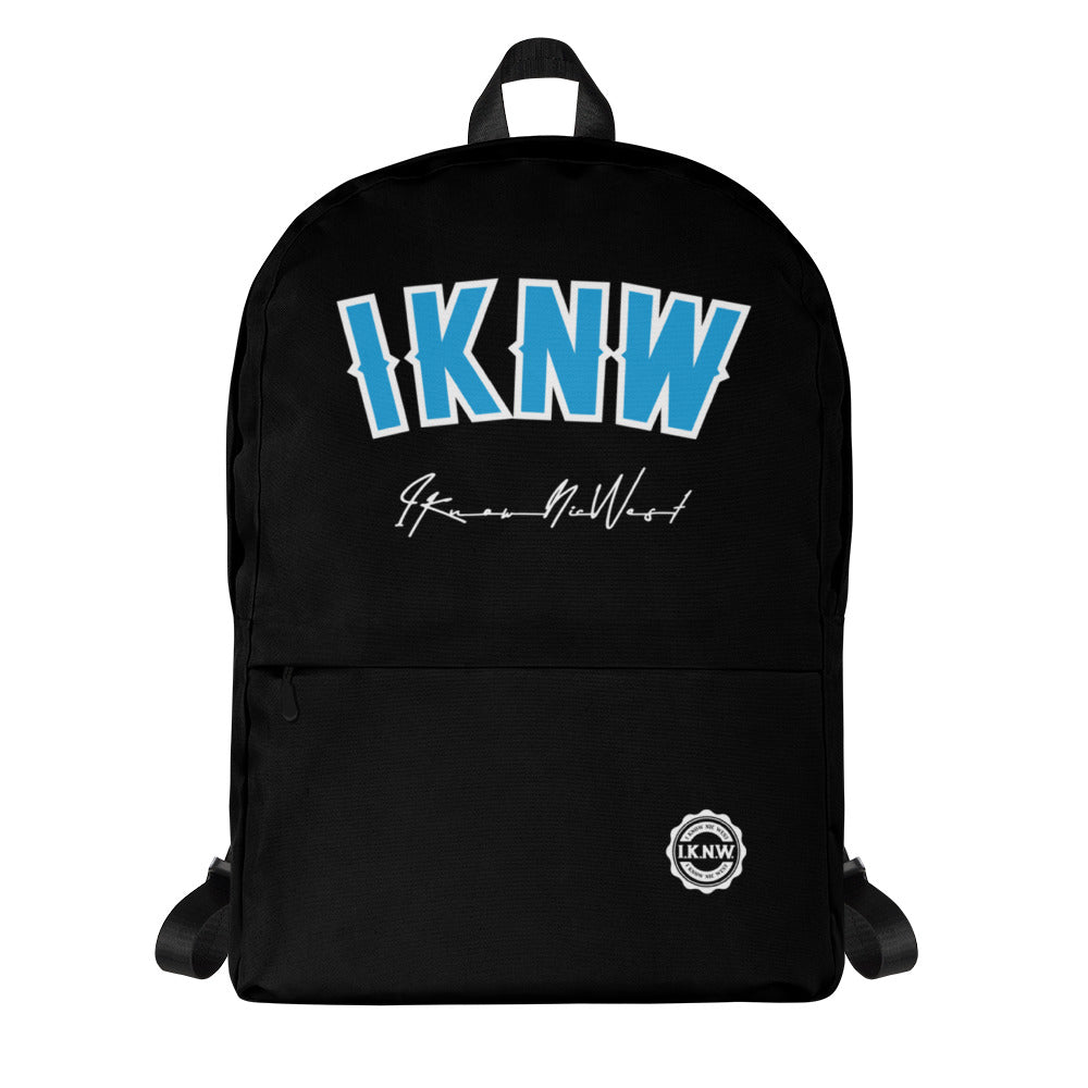 I.K.N.W. Black Retro Backpack