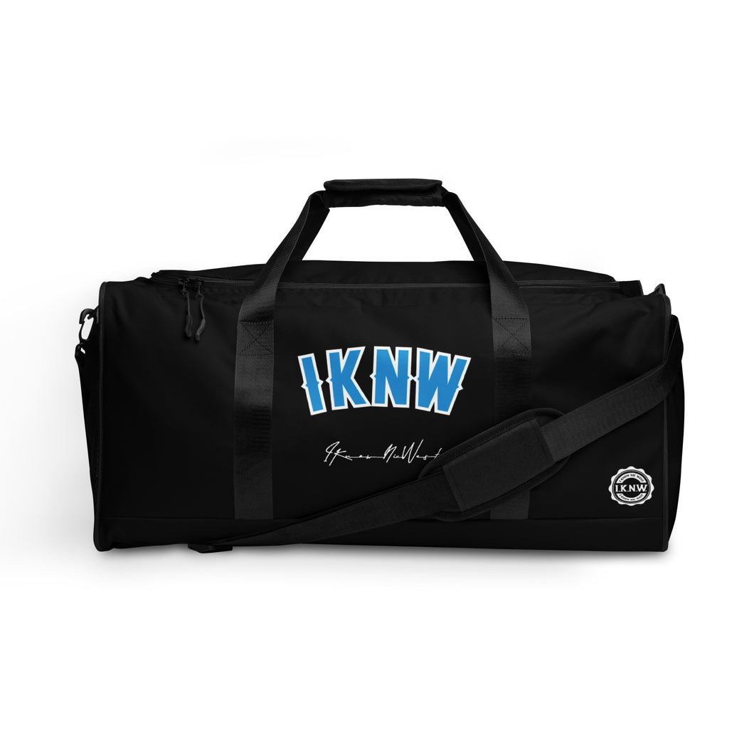 I.K.N.W. Black Retro Duffle Bag