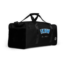 Load image into Gallery viewer, I.K.N.W. Black Retro Duffle Bag
