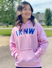 Load image into Gallery viewer, I.K.N.W. Retro Unisex Hoodie (Royal Colorway)
