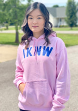 Load image into Gallery viewer, I.K.N.W. Retro Unisex Hoodie (Royal Colorway)
