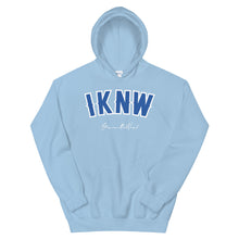 Load image into Gallery viewer, I.K.N.W. Retro Unisex Hoodie (Royal Colorway)
